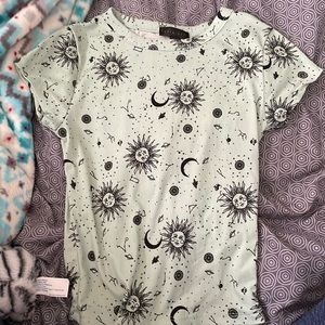 Mint green top